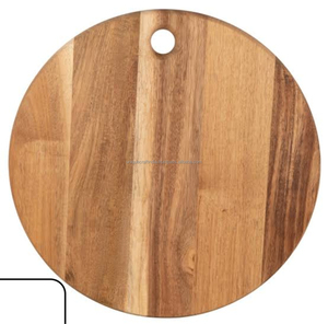 Tabla de cortar de madera hecha a mano para Fresno, tabla de cortar de cocina de madera dura Natural, bandeja rústica para servir queso, frutas, pan - Product Image 1