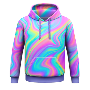 Fashion Sublimated Gradient <b>Hoodie</b> for Men and Women Pullover Sweatshirt for Streetwear and Daily Wear - Product Image 3