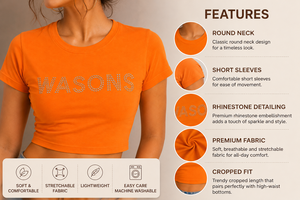 Fashion Women Crop Top Sublimation T Shirt Custom Casual Summer Wear Wholesale Clothing - Product Image 5