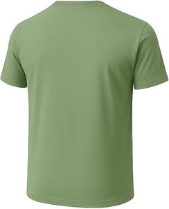 T-shirts pour hommes à col en V, manches courtes, couleur unie, coupe classique, style décontracté, en turquoise, marine, gris, rouge, noir, personnalisables en plus de plusieurs couleurs - Product Image 5