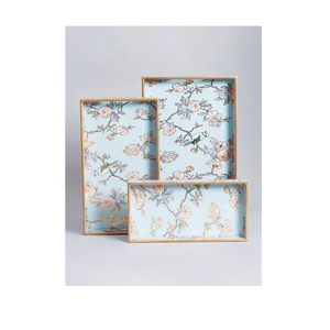 Plateau de service en bois artisanal pour table à manger, multi-usages, décoratif, objet de collection - Product Image 6