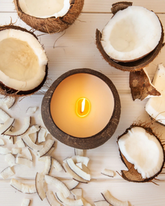 Vela Aromática Artesanal de Cera de Soya en Cáscara de Coco, Aroma Floral y Vegetal, Decoración Bohemia para el Hogar, en Frasco de Cáscara de Coco, Navidad 1 - Product Image 3