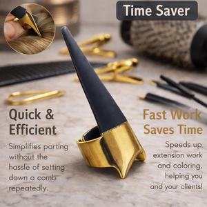 Anillo Profesional para Separar el Cabello, Herramienta de Acero Inoxidable para Seccionar el Cabello, Divisor de Cabello para Peinado, Herramienta de Peluquería - Product Image 5