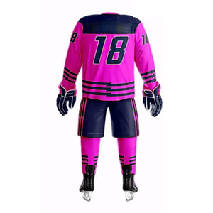 Uniforme de Hockey sobre Hielo al por Mayor, Unisex, Manga Corta, Secado Rápido, Absorbe el Sudor, Material 100% Poliéster - Product Image 1