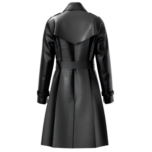 Gabardina de Cuero Genuino Impermeable, Ropa de Invierno Personalizada, Fabricante Mayorista de Marca Privada - Product Image 4