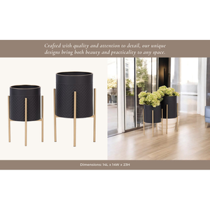 Soporte de Metal Decorativo Premium para Macetas, Resistente a la Oxidación, Fácil de Montar, Acabado Pulido Moderno, Uso en Interiores/Exteriores - Product Image 6