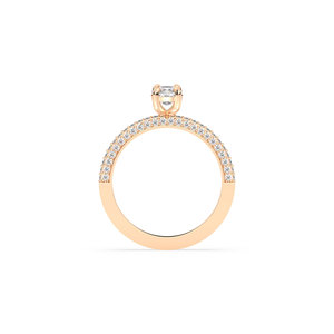 Anillo de compromiso solitario REYES, el más vendido, de oro sólido de 14 quilates con diamante cultivado en laboratorio HPHT CVD para mujer, certificado IGI, joyería fina. - Product Image 5