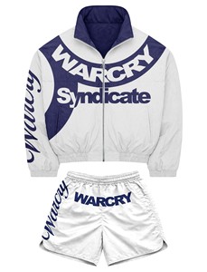 Conjunto de Chaqueta Cortavientos y Pantalones Cortos Multicolor |   Conjunto Deportivo Shine Flex Streetwear Fabricante de Marca Privada OEM - Product Image 4