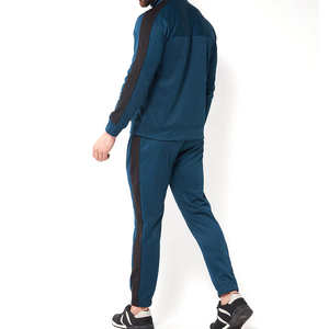 Conjunto Deportivo para Hombre, Cierre Completo, Corte Ajustado, Color Sólido, Traje Deportivo de Dos Piezas, Ropa Deportiva para Entrenamiento y Gimnasio - Product Image 3