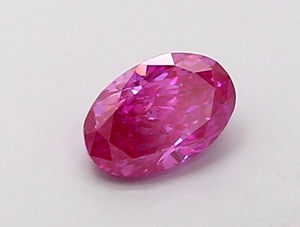 Diamant de laboratoire ovale 0,43 CT, violet vif fantaisie, certifié IGI, clarté VS1, polissage excellent, qualité supérieure CVD, pierre brute fine - Product Image 6
