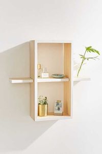 Handmade Natural Wooden Wall <b>Shelf</b> Rack For Decorative Display Storage Books Plants And Household Items - Product Image 1