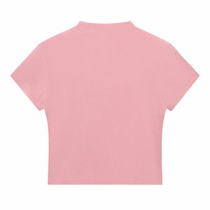 T-shirts pour femmes 100% coton, épaules tombantes, jersey de haute qualité, design imprimé décontracté, poids du tissu 260 grammes, logo imprimé personnalisé - Product Image 2