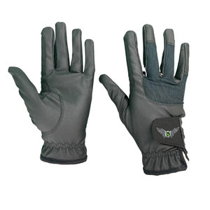 Gants d'équitation OEM pour hommes et femmes avec poignet réglable et paume antidérapante, gants d'équitation à doigts entiers - Product Image 1