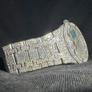 Relojes Populares con Diamantes de Imitación, Relojes de Cuarzo para Hombre, Relojes con Diamantes Cúbicos y Moissanita - Product Image 1