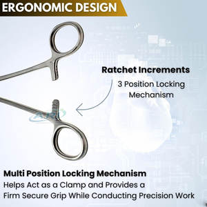 Portaagujas Recto de Acero Inoxidable, Instrumento Quirúrgico Profesional para Médicos y Hospitales - Product Image 4