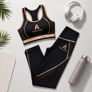 Ensemble de yoga sans couture pour femmes, leggings de sport taille haute, soutien-gorge de sport, vêtements de fitness, vêtements d'entraînement - Product Image 5