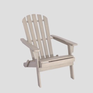Fauteuil Adirondack en bois massif pour extérieur, idéal pour jardin, patio, plage, complexe hôtelier et relaxation. - Product Image 3