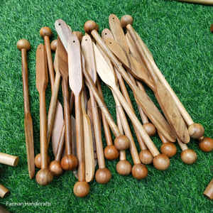 ไม้ตีกลองอะคาเซียแท้ รักษ์โลก ทำด้วยมือ รูปทรงธรรมชาติ สำหรับใช้ในชีวิตประจำวัน งานแต่งงาน และตกแต่งในวันหยุด - Product Image 6