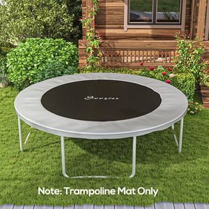 Tappeto di ricambio verde per trampolino da 3,6 m con 72 ganci a V e molle da 14 cm, adatto per giochi di salto (molle e telaio non inclusi) - Product Image 2