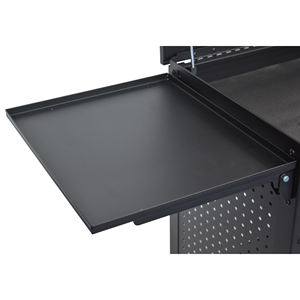 Armoire à outils CSPS 80,5 cm de large, 45 cm de profondeur, 81 cm de hauteur, 1 tiroir, plan de travail en acier inoxydable, roulettes, capacité de charge de 135 kg, design moderne, ODM/OEM - Product Image 6