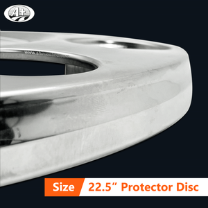 Anillo protector de cubierta de rueda de autobús de camión de acero inoxidable T304 225 europeo/japonés con barra transversal y 3 soportes tipo protector - Product Image 4