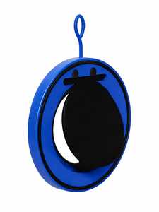 Válvula de Retención Circular Azul con Componente Interno Negro y Anilla de Suspensión - Product Image 1
