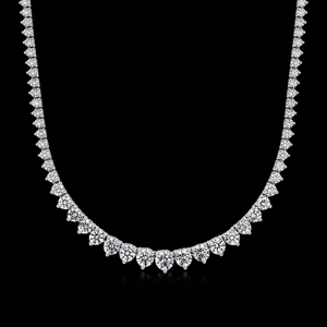 Collar Riviera de 7 CT con Diamantes Cultivados en Laboratorio, Oro Sólido de 14K, Corte Brillante, Regalo de Aniversario o Boda, Joyería Fina de Lujo - Product Image 4