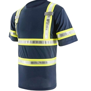Camisetas de Trabajo de Manga Corta de Alta Visibilidad Personalizadas, Unisex, Transpirables, Reflectantes, Ropa de Seguridad para la Construcción - Product Image 4