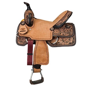 Selle de cheval western personnalisée en cuir avec arceau en bois, quincaillerie en laiton et assise souple pour l'équitation tout-terrain – Fabricant sur mesure - Product Image 5