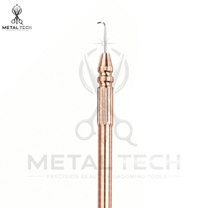 Rose Gold Metal Ventilating Needle Holder <b>Kit</b> 4 Interchangeable Micro <b>Latch</b> <b>Hook</b> Needles Professional Lace Front Wig Tools - Product Image 6