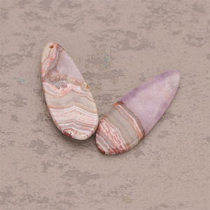 ขายส่งพลอยอะเกต Crazy Lace สีแดงคุณภาพเยี่ยม 100% จากธรรมชาติ รูปทรงลูกแพร์คู่ แบบหลวม - Product Image 3