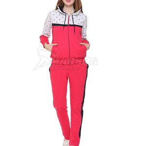 Pakistan Manufacturer Latest Design <b>Women</b> Tracksuit 100% Cotton Solid Color <b>Women</b> Tracksuit - Product Image 3