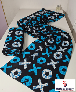 Motif africain imprimé sur tissu, inspiré des motifs traditionnels camerounais et de l'expression artistique - Product Image 3