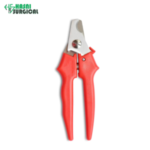 Coupe-ongles pour animaux de compagnie en acier inoxydable rouge avec protection de sécurité, petit et moyen, instrument chirurgical orthopédique et vétérinaire - Product Image 5