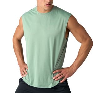 Custom Men Sleeveless Workout Shirt Wholesale OEM ODM Gym Muscle Tank Breathable Athletic Training <b>Top</b> Manufacturer - Product Image 2