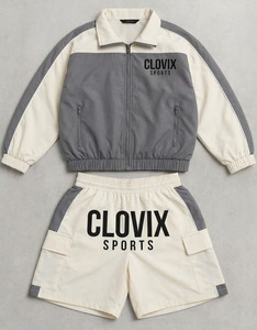 Custom Sport Windproof <b>Jacket</b> And Shorts <b>Lightweight</b> Streetwear Mens Nylon Tracksuits Windbreaker Shorts Sets - Product Image 2