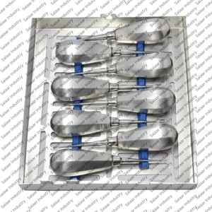 Ensemble de 9 élévateurs dentaires vétérinaires pour extraction, tous types de soins dentaires équins, instruments chirurgicaux vétérinaires - Product Image 6