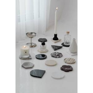 Sous-verres en marbre écologiques, résistants, durables, lavables, en pierre naturelle pour un usage quotidien, sous-verres promotionnels pour un usage quotidien - Product Image 1