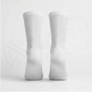 Chaussettes de course respirantes North Approach Crew Socks blanches pour adultes, saison estivale - Product Image 2