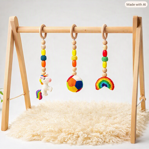 Gimnasio de Juego para Bebés de Ratán de Alta Calidad, Diseño Moderno, Hecho a Mano, con Características de Seguridad, Ecowoodies SD-10082026, Superventas - Product Image 5