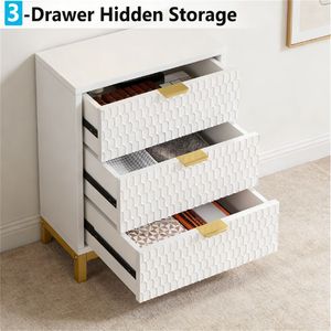 Modern <b>High</b> <b>Bedside</b> <b>Table</b> with Multiple Drawers for Storage Stylish Nightstand - Product Image 4