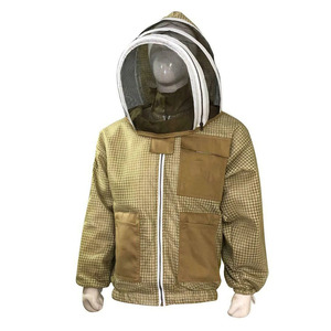 Chaqueta de Apicultura Personalizada de Triple Capa, Traje de Apicultor Ventilado con Malla Protectora, Abrigo de Apicultura con Velo de Malla de Poliéster - Product Image 3