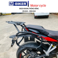 NOUVEAU Porte-bagages arrière M-Biker avec poignée pour CB650/CBR650 (2019-2021) Sac de selle en aluminium 9kg 82x31x18cm