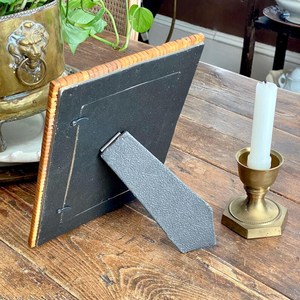 <b>Vintage</b> Style Rattan Photo <b>Frame</b> Geometric Design Natural Wooden Cane <b>Picture</b> <b>Frame</b> Decorative Tabletop Display Wholesale - Product Image 2