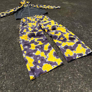Custom Camouflage Windbreaker Pants Streetwear Baggy Hip Hop <b>Trousers</b> Waterproof Wide Leg Joggers Track Pants <b>Men</b> Women Zipper - Product Image 5