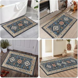 Set di 4 Tappeti da Cucina Boho, Runner e Tappetini Floreali Antiscivolo, Tappeto Imbottito Lavabile Stile Fattoria - Product Image 4