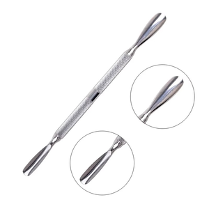 Custom Made Stainless Steel Manicure Use Pakistan Made Simple Design Double Sided Cuticle <b>Nail</b> Pusher HABI INDUSTRIES Wholesale - Product Image 6