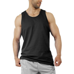 T-shirts sans manches pour hommes, style haut de gamme, coton et polyester, prix de gros abordable, lavables - Product Image 4