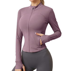 Hot Selling Women <b>Yoga</b> <b>Jacket</b> Top Quality Anti Wrinkle Fashionable Comfortable Women's <b>Yoga</b> <b>Jacket</b> Affordable Price <b>Yoga</b> <b>Jacket</b> - Product Image 5