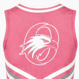 Pink Cheer <b>Shirt</b> Sleeveless Team Athletic Sports Top Performance Uniform Training Practice Competition Cheerleading Apparel - Product Image 5